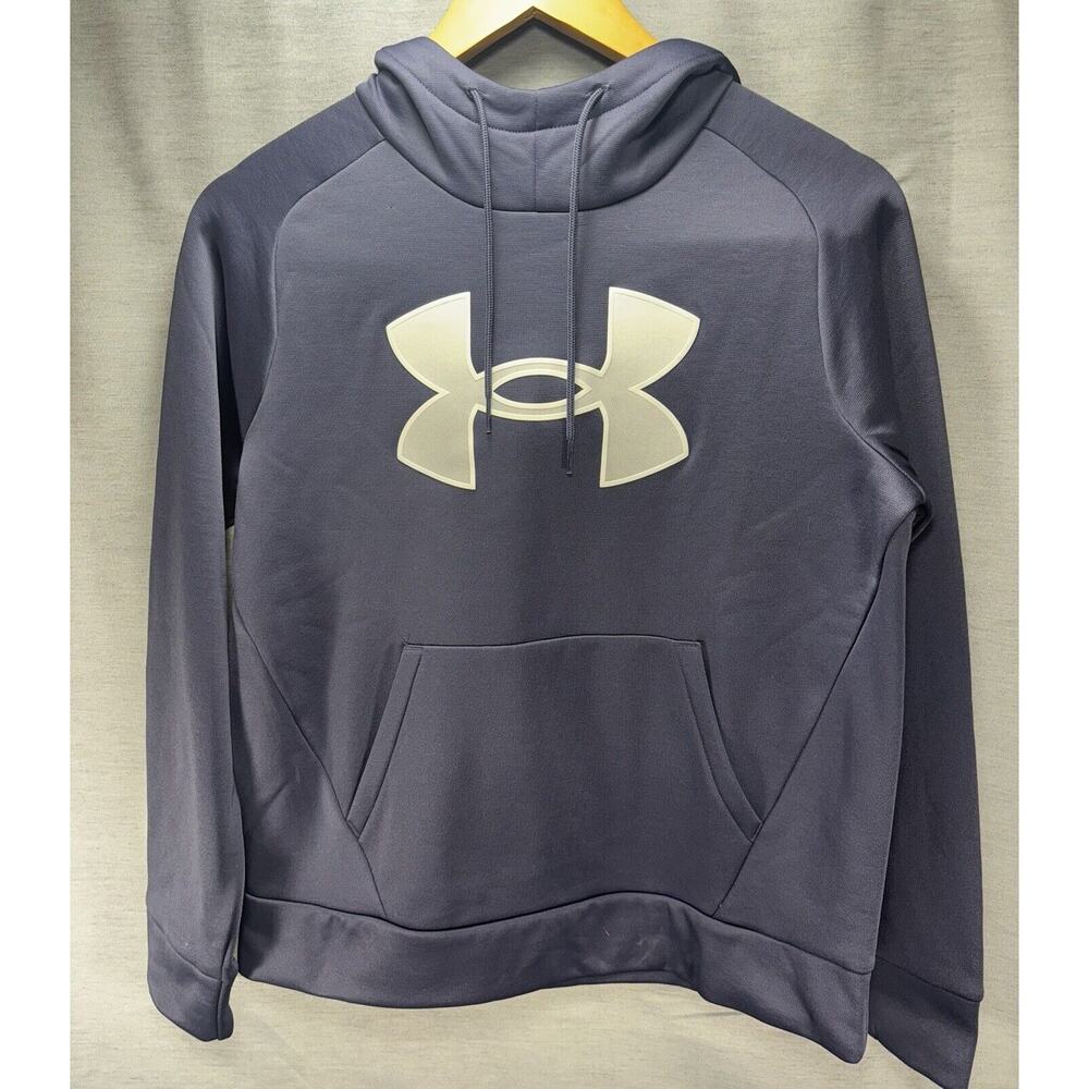 Under‎ Armour Fleece Lined Hoodie Womens XS Purple Longsleeve Pocket Pullover